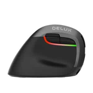 Wireless Vertical Mouse Delux M618ZD BT+2.4G for left-handed