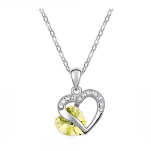 Romantic Crystal Heart Shape Pendant Necklaces for Women