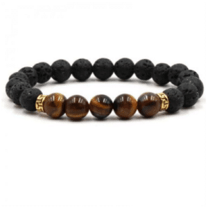 Natural Stones Lava Spacer Bracelet