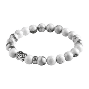 Buddha Beaded Natural Stone Bracelet in a Choice of Colours