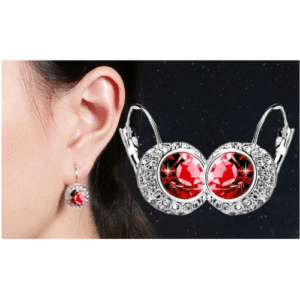 Cubic Zirconia Lever-back Mia Earrings