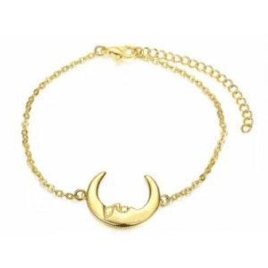 22K Gold plated Moon Bracelet