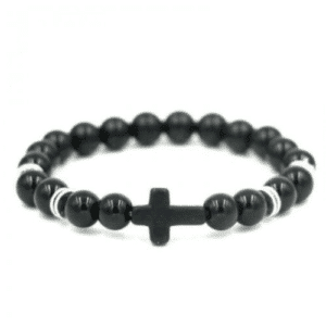 Cross Sign Bracelet Natural Stone Unisex