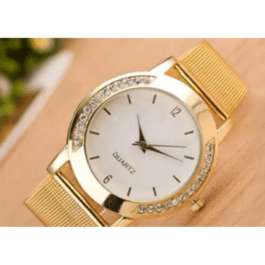 Ladies' Casual Gold Mesh Strap Watch