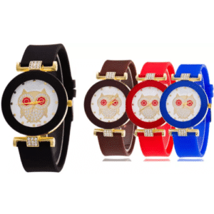 Ladies' Fashion Owl Face Casual Watch