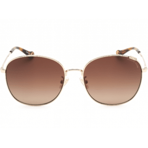 Coach Brown Gradient Round Ladies Sunglasses HC7134-9005T5-57
