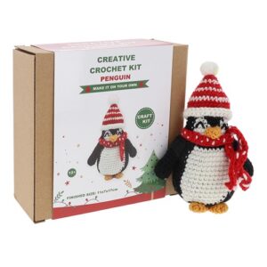 Creative Crochet Kit ‘Christmas Penguin’ Make It On Your Own