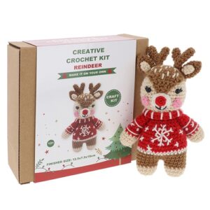 Creative Crochet Kit ‘Christmas Reindeer’ Make It On Your Own