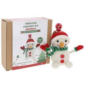 Creative Crochet Kit ‘Christmas Snowman’ Make It On Your Own
