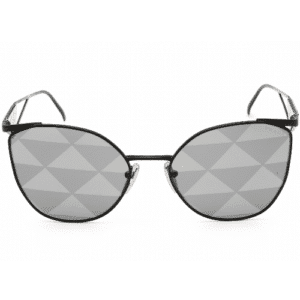 Prada Grey Pattern Silver Irregular Ladies Sunglasses PR 50ZS