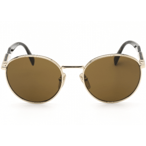 Prada Dark Brown Round Ladies Sunglasses PR 56ZS
