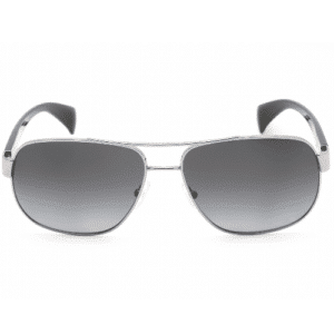 Prada Gradient Grey Rectangular Unisex Sunglasses PR 52PS