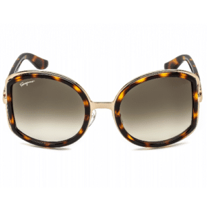 Ferragamo Brown Gradient Oversized Ladies Sunglasses SF719S 238