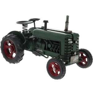 Tin Transport Vintage Green Tractor