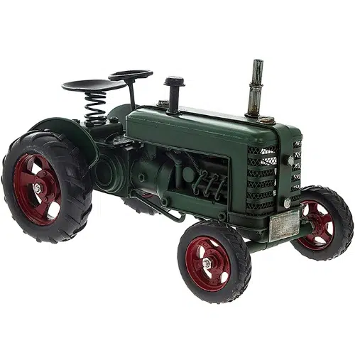 Tin Transport Vintage Green Tractor
