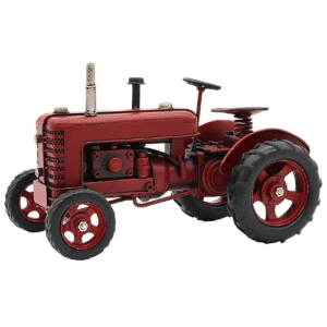 Tin Transport Vintage Red Tractor