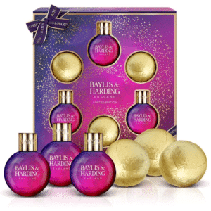 Baylis & Harding Midnight Fig & Pomegranate Festive Bauble Bath & Shower Gift Set