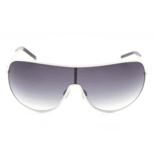 Calvin Klein R120S-103 Unisex White Shield Frame Sunglasses