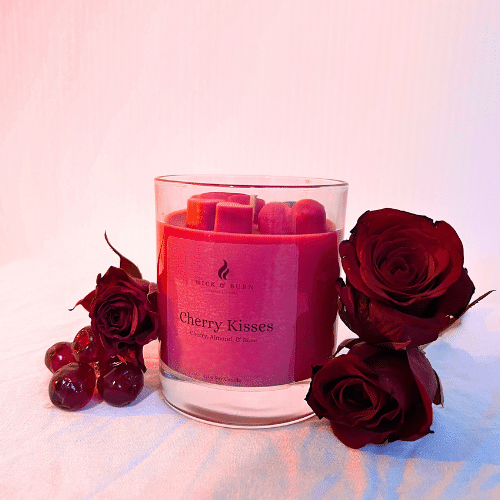 Cherry Kisses Scented Candle by Wick & Burn