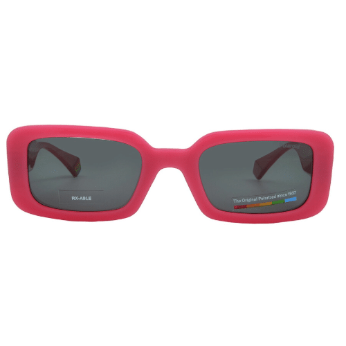 Polaroid Polarized Grey Rectangular Ladies Sunglasses