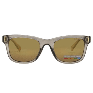 Polaroid Grey Gold Multilayer Square Unisex Sunglasses PLD 6206/S 010A/LM