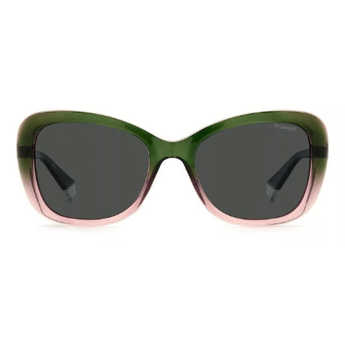 Polaroid Green Cat Eye Ladies Sunglasses