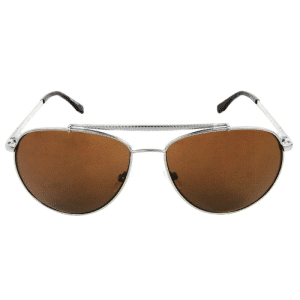 Lacoste Brown Pilot Unisex Sunglasses