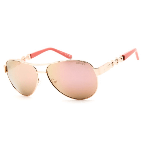 Guess Brown Mirror Pilot Ladies Sunglasses