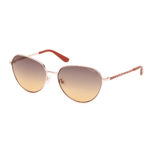 Guess Round Gold Ladies Sunglasses GU00148 32F