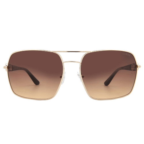 Guess Brown Gradient Navigator Ladies Sunglasses