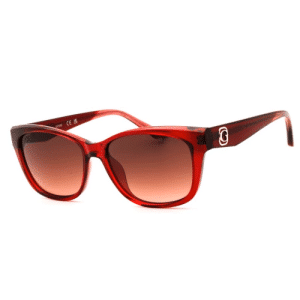 Guess Shiny Red Rectangular Ladies Sunglasses GU00145 66F